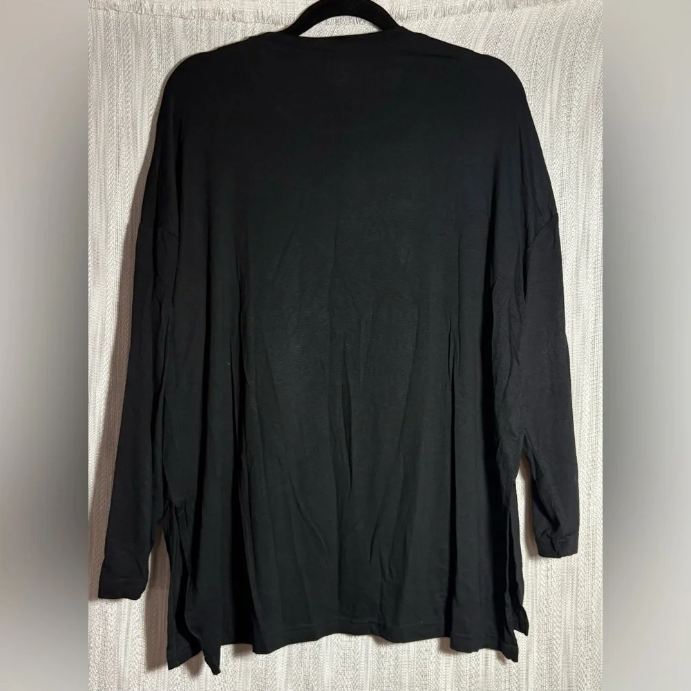 Elegant Black Long Sleeve Women's Top